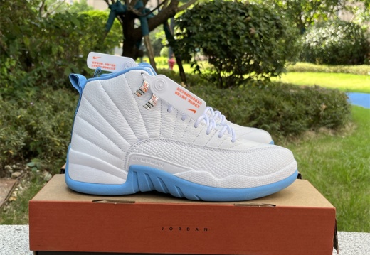 Air Jordan 12 Retro White Univ Blue 308243-142 40-47.5 M126